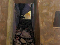 Ricardo Wiesse. Casa de las virgenes del sol, óleo sobre tela, 70 x 50 cms. 2016